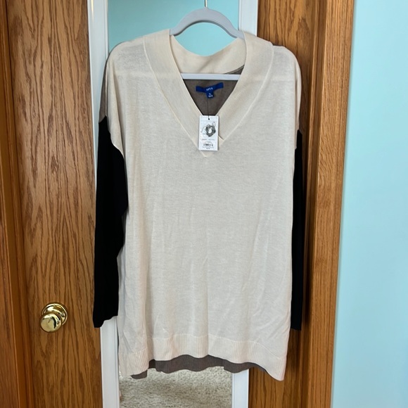 Apt 9 Color block Tunic Sweater - Picture 1 of 3